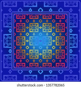 Fashion Design Print With Geometric Pattern. Vector Illustration. For Modern Interior Design, Fashion Textile Print, Wallpaper.