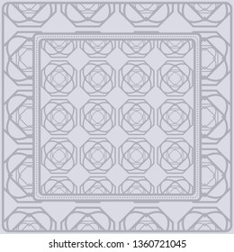 Fashion Design Print With Geometric Pattern. Vector Illustration. For Modern Interior Design, Fashion Textile Print, Wallpaper.