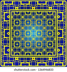 Fashion Design Print With Geometric Pattern. Vector Illustration. For Modern Interior Design, Fashion Textile Print, Wallpaper.