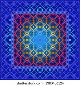 Fashion Design Print With Geometric Pattern. Vector Illustration. For Modern Interior Design, Fashion Textile Print, Wallpaper.