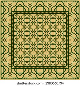 Fashion Design Print With Geometric Pattern. Vector Illustration. For Modern Interior Design, Fashion Textile Print, Wallpaper.