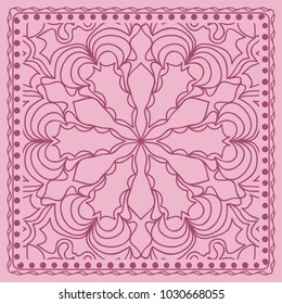 Fashion design Print with Mandala floral pattern. vector illustration for design