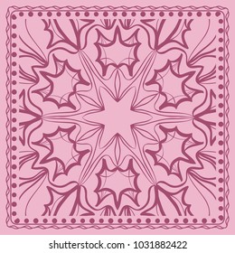 Fashion design Print with Mandala floral pattern. vector illustration for design