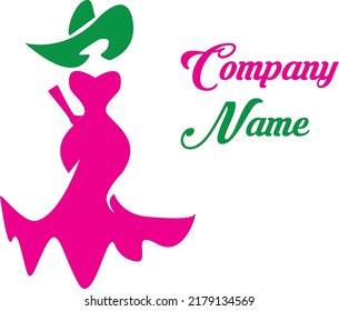 Fashion design vector logo, Textile logo design.