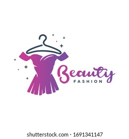 Fashion design of women's clothing logo