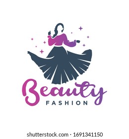 Fashion design of women's clothing logo