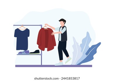 Fashion Designer Flat Design Illustration