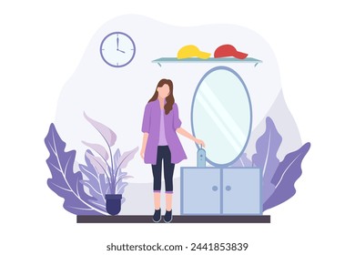 Fashion Designer Flat Design Illustration