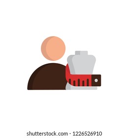 fashion designer icon vector. job flat icon