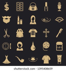 Fashion designer icons set. Simple set of 25 fashion designer vector icons for web for any design