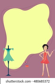 fashion designer label background