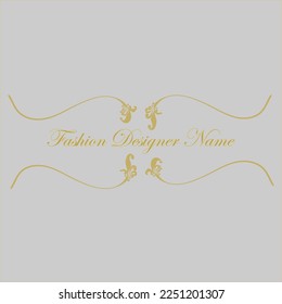 Fashion designer logo, branding, beauty, bridal fashion designs, couture