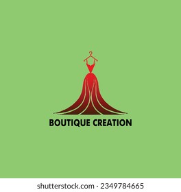 Logo abstracto del diseñador de moda vectorial