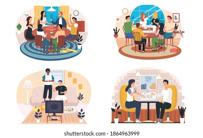 Fashion designers team sitting at the table near the sewing machine and discussing about model. A group of men and women have fun discussing the paper rolls. Modern production staff meeting