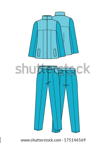 fashion designs clothes technical drawings stock vector royalty drawings fashion designs