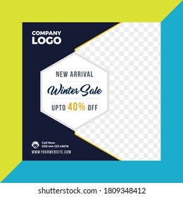 Fashion Discount Offer Social Media Template Design
