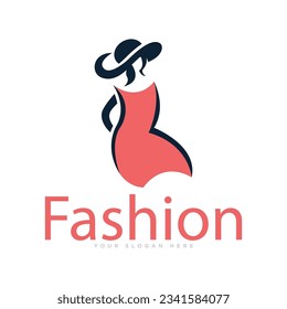 Fashion Dress Logo Design Illustration