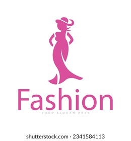 Fashion Dress Logo Design Illustration