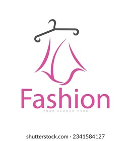 Fashion Dress Logo Design Illustration