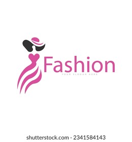 Fashion Dress Logo Design Illustration