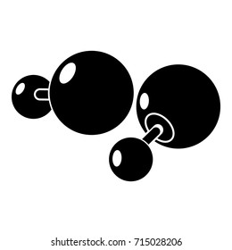 Fashion earrings icon . Simple illustration of fashion earrings vector icon for web design isolated on white background