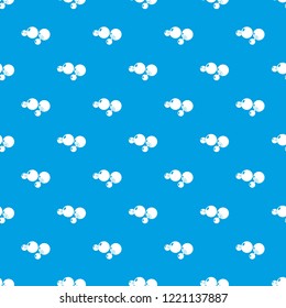 Fashion earrings pattern vector seamless blue repeat for any use