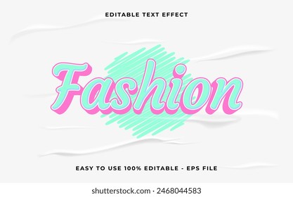 Fashion editable text effect. Minimalist vector text effect.