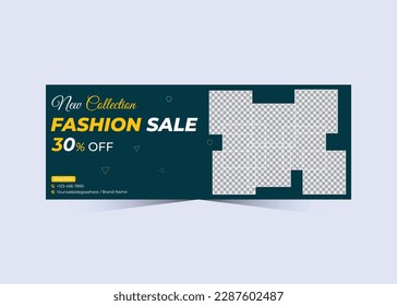 Fashion Email signature design and professional facebook banner template