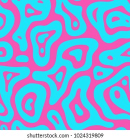 Fashion ethnic seamless fabric pattern. Abstract tribal ornament design . Hand drawn boho, hippie swimwear trand. Handcrafted colorful painting. Textile vintage  watercolor tie dye background .