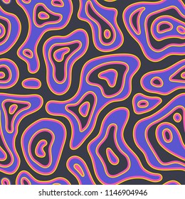 Fashion exotic ethnic seamless fabric pattern. Abstract tribal ornament design . Hand drawn boho, hippie swimwear trand. Paisley colorful painting. Textile vintage  watercolor tie dye, carving, cut
