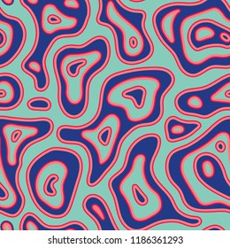 Fashion exotic ethnic seamless fabric pattern. Abstract tribal ornament design . Hand drawn boho, hippie swimwear trand. Paisley colorful painting. Textile vintage  watercolor tie dye, carving, cut