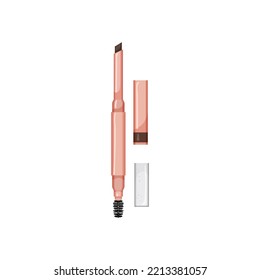 fashion eyebrow pencil cartoon. fashion eyebrow pencil sign. isolated symbol vector illustration