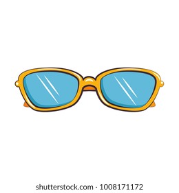 fashion eyeglasses isolated icon