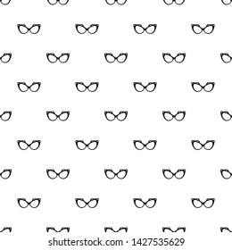 Fashion eyeglasses pattern seamless vector repeat geometric for any web design