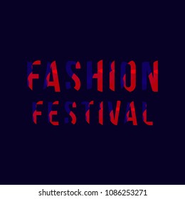 Fashion Festival Vector Template Design Illustration