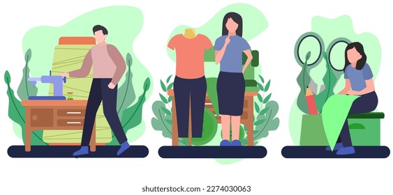 Fashion Flat Bundle Design Illustration