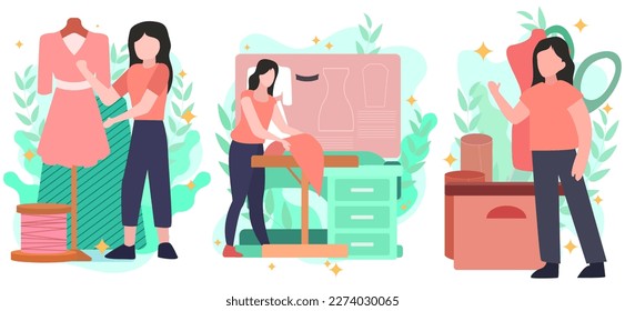 Fashion Flat Bundle Design Illustration