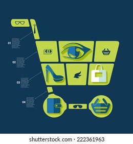 fashion flat infographic