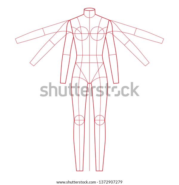fashion-flats-body-templates-female