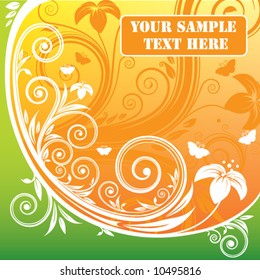 Fashion floral background