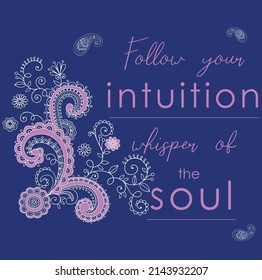 Fashion Floral Slogan Tshirt Print Design