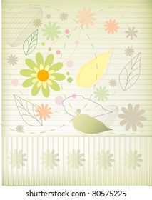 Fashion flower background (vector version eps 10)
