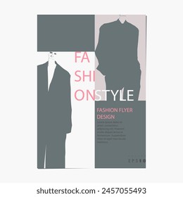 Fashion flyer design. Vector temlate
