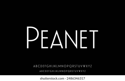 Fashion font alphabet. Minimal modern urban fonts for logo, brand etc. Typography typeface uppercase lowercase and number.