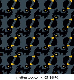 Fashion geometric pattern with a rooster head.