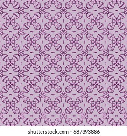 fashion geometric seamless pattern of different geometric shapes. vector illustration. purple color