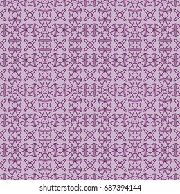 fashion geometric seamless pattern of different geometric shapes. vector illustration. purple color