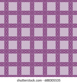 fashion geometric seamless pattern of different geometric shapes. vector illustration. purple color