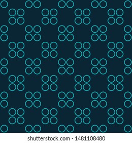 Fashion geometric vector seamless pattern in simple modern flat style. Eps 10