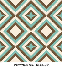 Fashion geometrical pattern in retro colors, seamless vector background. For fashion textile, cloth, backgrounds.